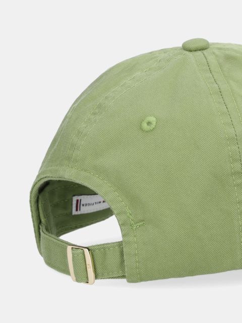 Tommy Hilfiger czapka z daszkiem kolor zielony AW0AW18221