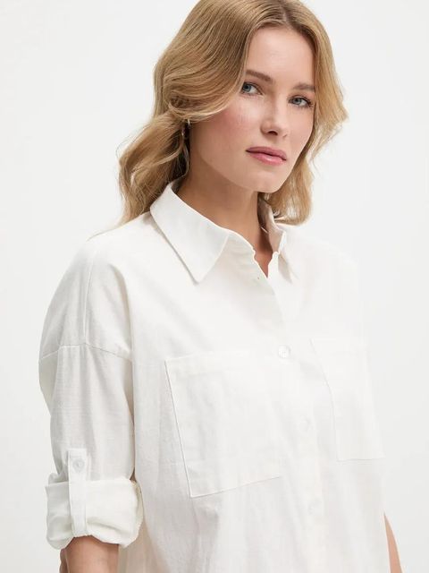 Answear.LAB koszula i szorty damski kolor biały - zdjęcie produktu nr 2