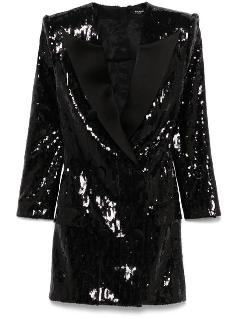 Balmain sequinned mini dress - Black - zdjęcie produktu nr 1