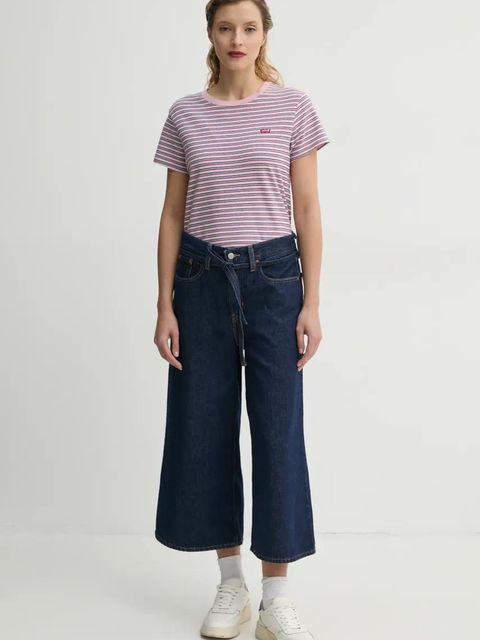 Levi's jeansy XL CULOTTE damskie kolor granatowy 001V1 - zdjęcie produktu nr 2