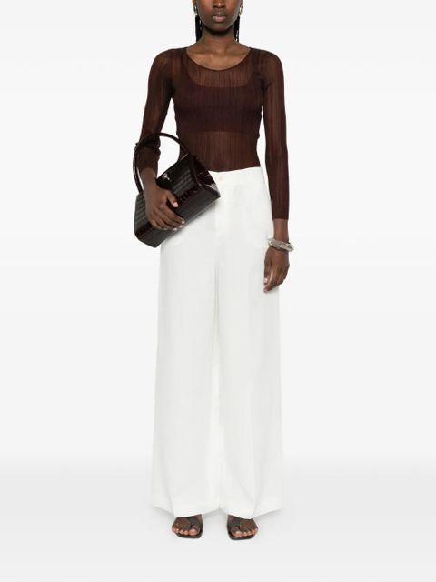 TWINSET wide -eg trousers - White - zdjęcie produktu nr 2