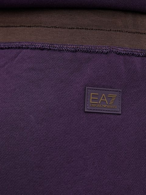 EA7 Emporio Armani spodnie dresowe damskie kolor granatowy wzorzyste AF10377.7X000157