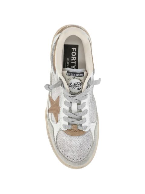 Golden Goose star appliqué leather sneakers - Neutrals