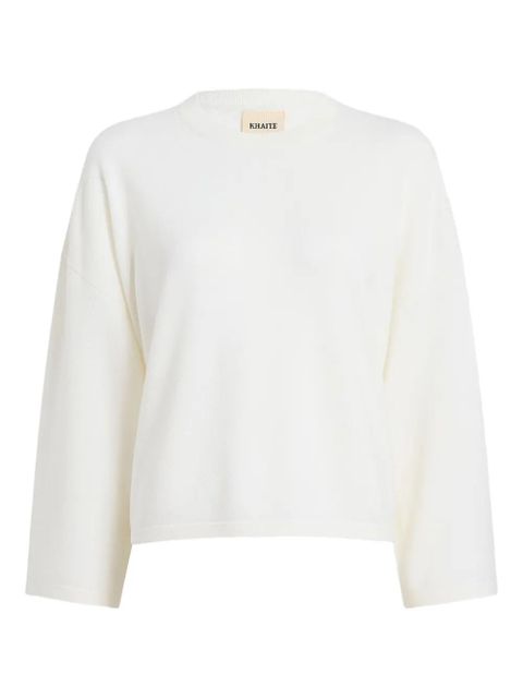 KHAITE wool crew-neck sweater - White - zdjęcie produktu nr 1