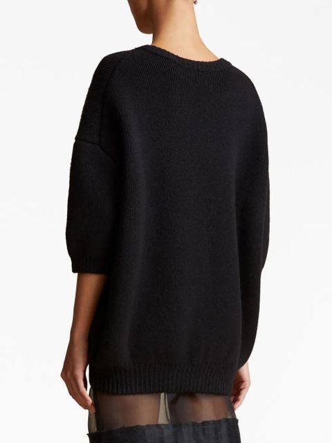 KHAITE The Nere cashmere jumper - Black