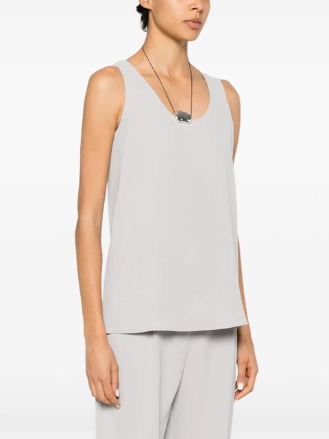 Eleh scoop-neck sleeveless top - Grey