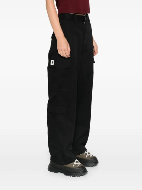 Carhartt WIP logo-patch straight trousers - Black - zdjęcie produktu nr 2