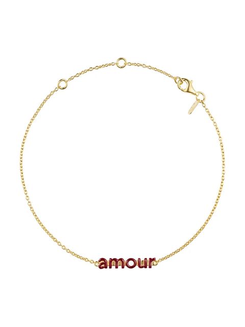 Design Letters bransoletka ze srebra pokrytego złotem