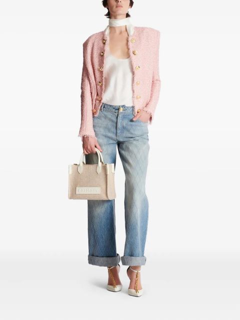 Balmain small B-Army tote bag - Neutrals