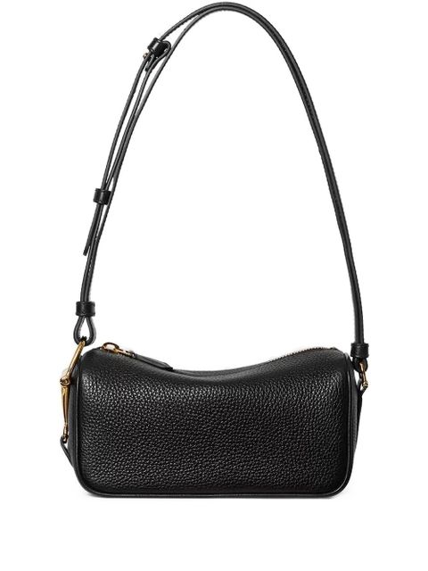 Gucci mini Half Horsebit grained-leather shoulder bag - Black