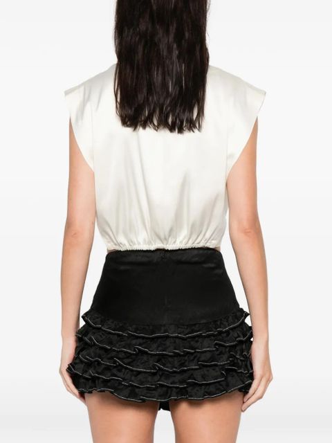 SANDRO pleated blouse - Neutrals