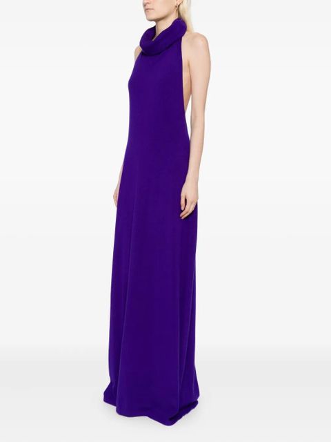 TOM FORD halterneck open-back dress - Purple