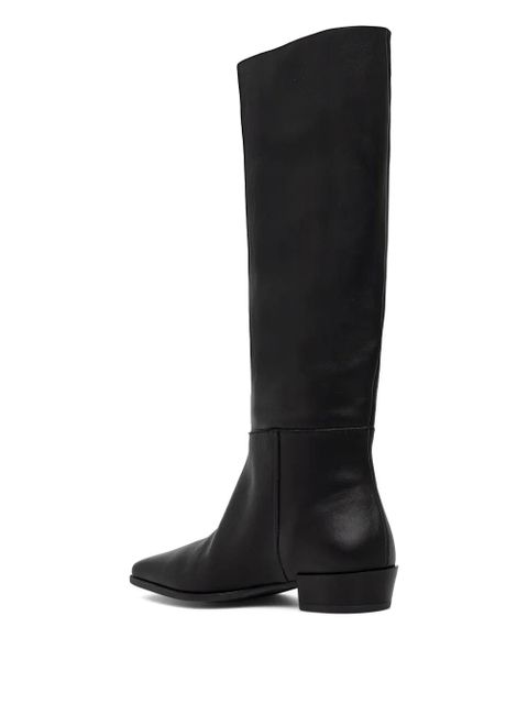 Copenhagen pointed-toe knee-high boots - Black
