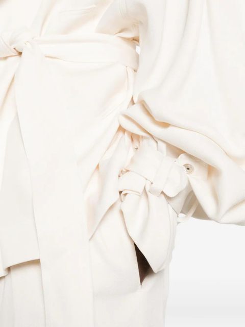 The Frankie Shop Elva belted trench coat - Neutrals