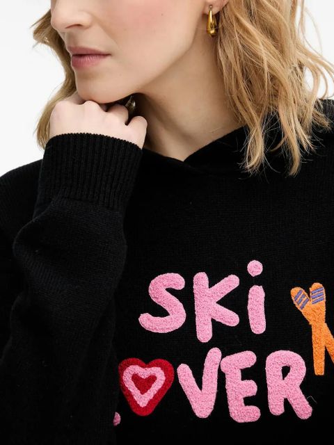 MC2 Saint Barth lettering-detail sweater - Black