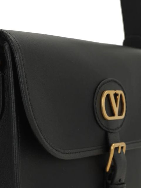 Valentino Garavani Antibes logo buckle shoulder bag - Black