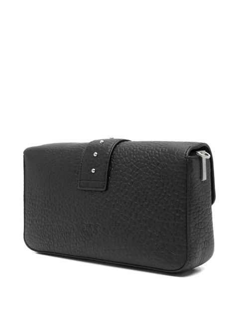 PINKO textured-leather shoulder bag - Black