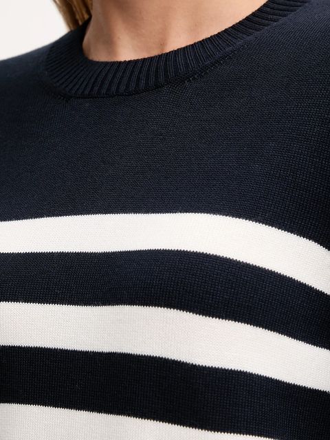 Barbour sweter DEMI damski kolor granatowy lekki LKN1669