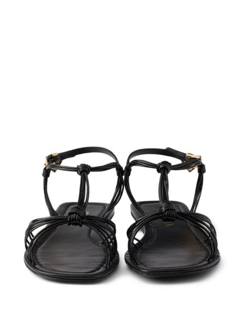 Prada patent leather sandals - Black