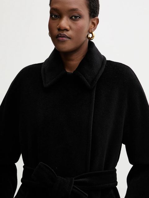 Marella płaszcz wełniany kolor czarny 2523016142200