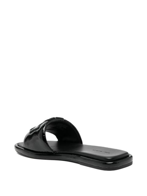 Tory Burch square toe sandals - Black
