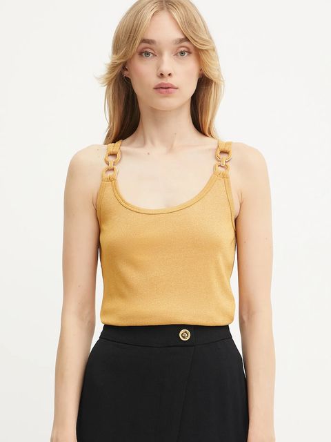 Morgan top damski kolor żółty DIDONI