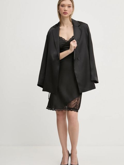 Karl Lagerfeld Jeans sukienka kolor czarny mini dopasowana A1W13014