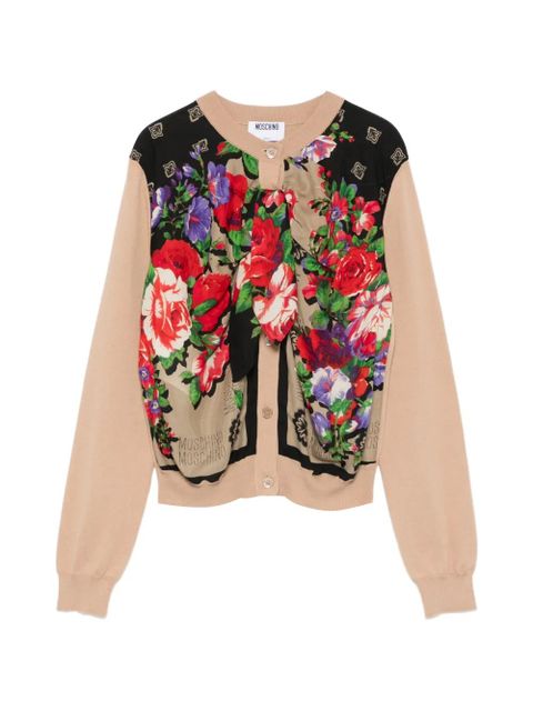 Moschino floral-print cardigan - Neutrals - zdjęcie produktu nr 1