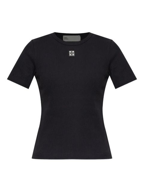 Tory Burch logo-patch T-shirt - Black - zdjęcie produktu nr 1