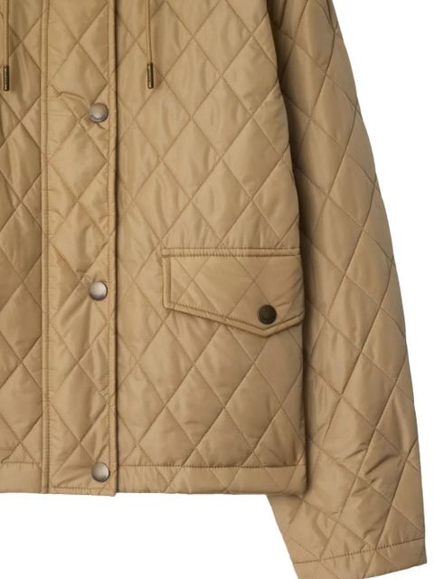 Burberry cropped quilted jacket - Neutrals - zdjęcie produktu nr 2