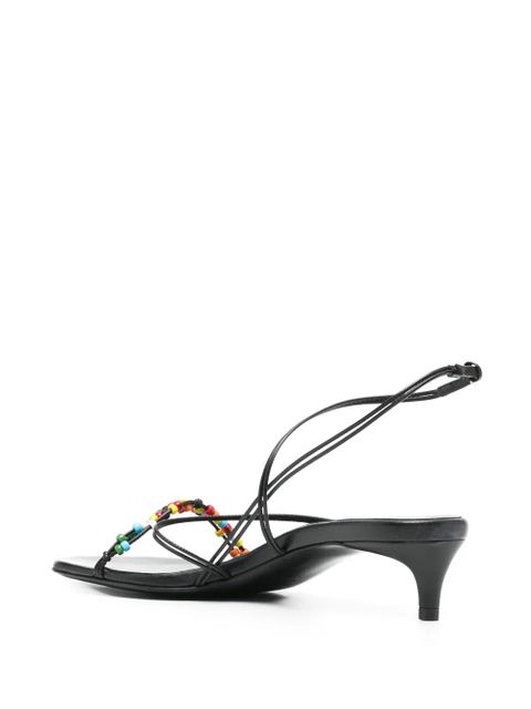 KHAITE 35mm Loop sandals - Black