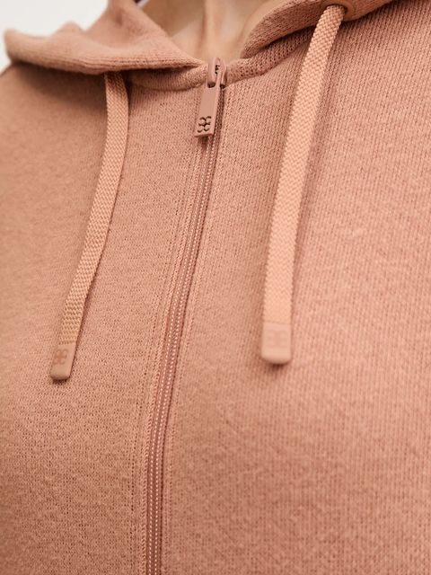 Chantelle bluza damska kolor pomarańczowy z kapturem gładka C15WL5