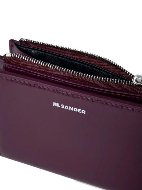 Jil Sander mini leather wallet - Red - zdjęcie produktu nr 2