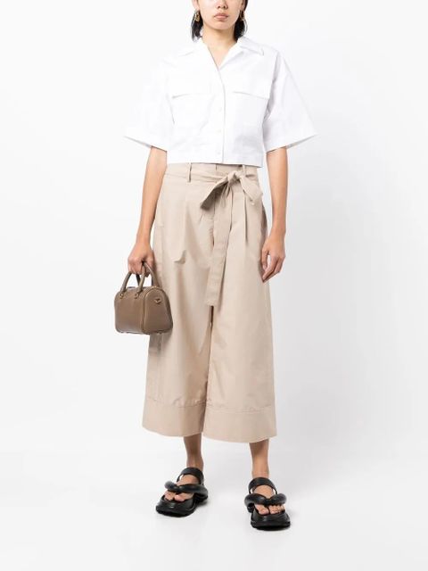 3.1 Phillip Lim pleat-detail cropped trousers - Neutrals