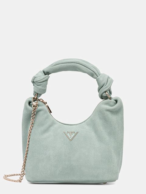 Guess torebka zamszowa ISOTTA kolor turkusowy HWSG96 60010 - zdjęcie produktu nr 1