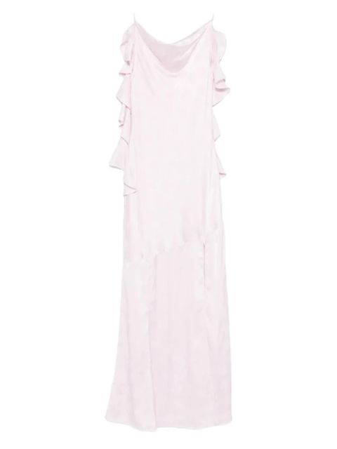 ROTATE BIRGER CHRISTENSEN ruffled scoop neck dress - Pink - zdjęcie produktu nr 1