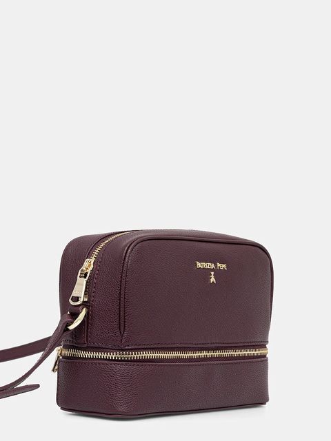 Patrizia Pepe torebka skórzana kolor fioletowy 8B0253 L001 - zdjęcie produktu nr 2