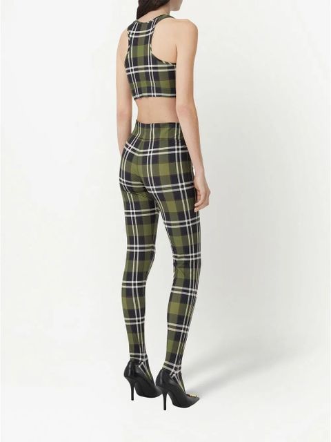 Burberry Vintage Check crop top - Green
