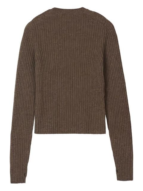Cecilie Bahnsen Blas nordic rib pullover - Brown - zdjęcie produktu nr 2