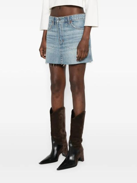 RE/DONE The Rewind denim skirt - Blue