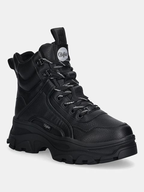 Buffalo workery Venom Mid damskie kolor czarny na platformie 1622618-BLK - zdjęcie produktu nr 1