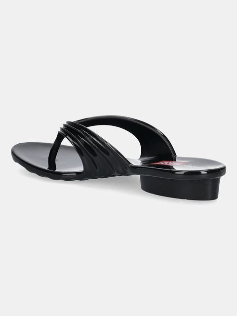 Melissa japonki MELISSA FLIP FLOP DIESEL AD damskie kolor czarny na płaskim obcasie M 36151