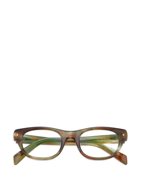 Prada Eyewear triangle-stud sunglasses - Brown