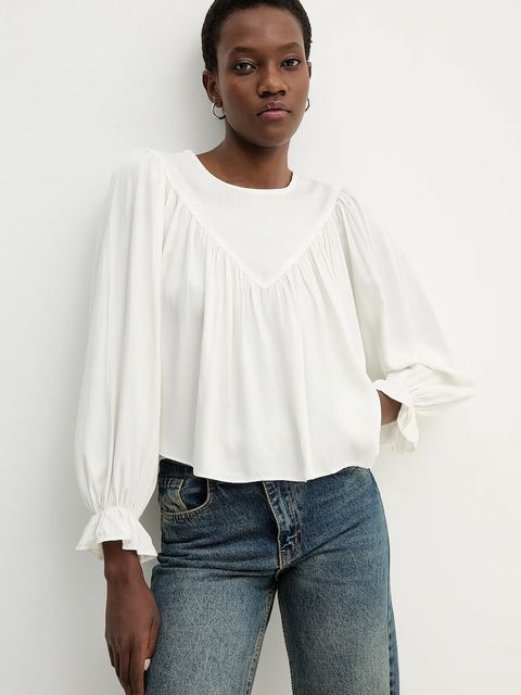 Answear.LAB bluzka damska kolor biały gładka - zdjęcie produktu nr 1