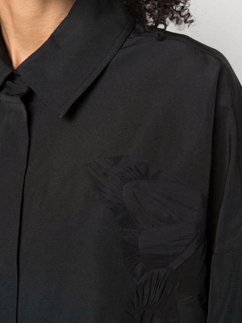 Valentino Garavani embroidered butterfly shirt - Black