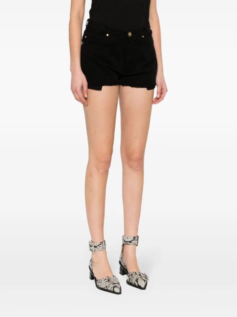 PINKO distress denin shorts - Black