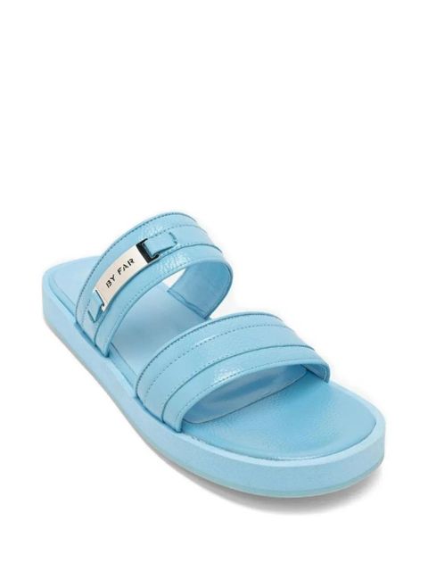 BY FAR grained leather sandals - Blue - zdjęcie produktu nr 2
