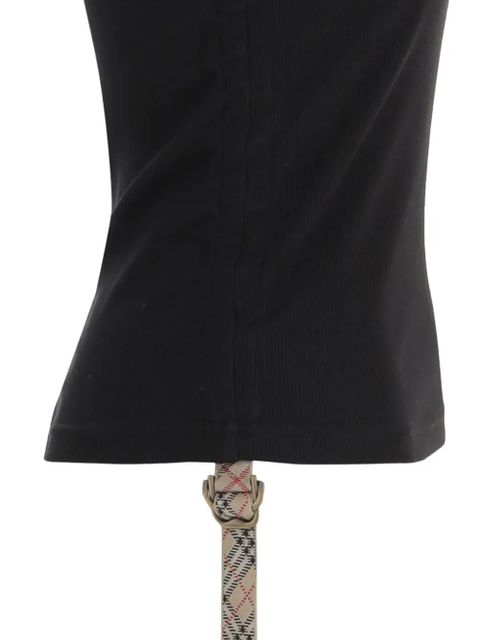 Burberry side-tie top - Black