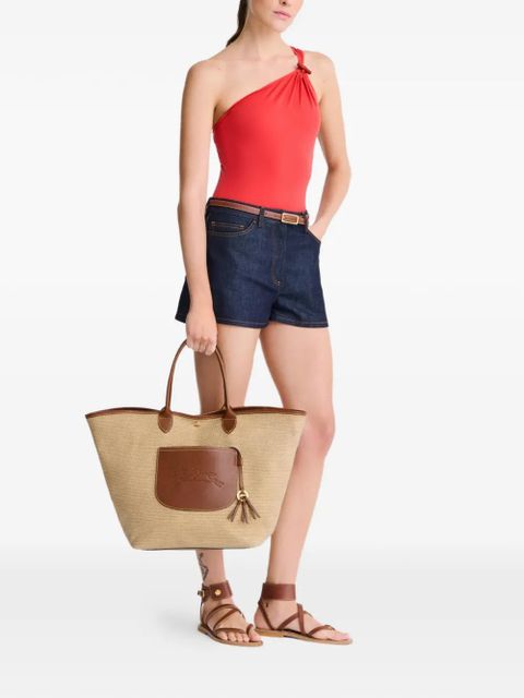 Longchamp large Le Pliage Collection Basket tote bag - Neutrals - zdjęcie produktu nr 2