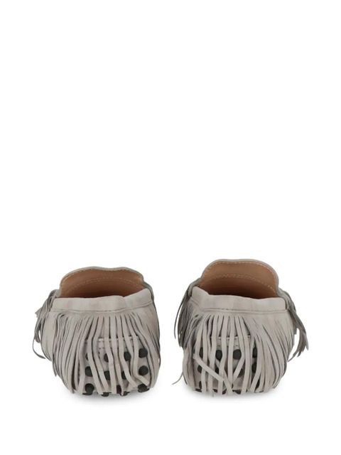 Tod's fringed loafers - Grey